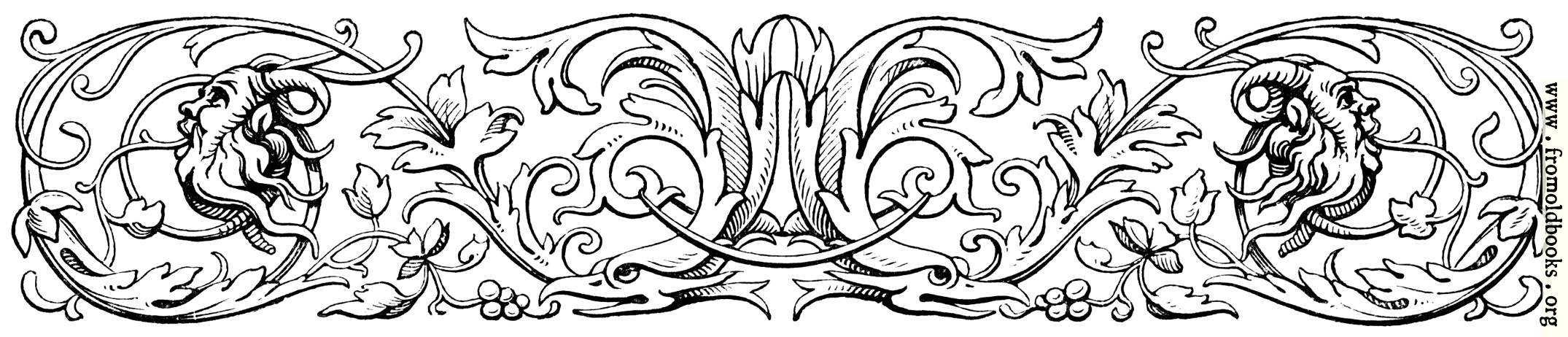 [Picture: Decorative chapter head with styilized birds and green men]