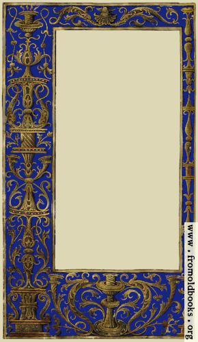 [Picture: Ornate blue and gold full-page border]