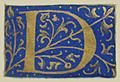 Letter âDâ from 16th century book of hours