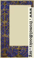 [picture: Ornate blue and gold full-page border]