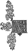 [Picture: Ornate rococo baroque capital letter M]