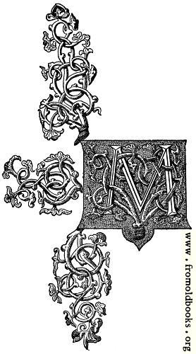 [Picture: Ornate rococo baroque capital letter M]