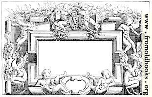 [Picture: Cartouche With Cherubs]