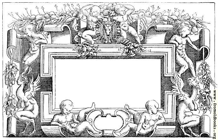[Picture: Cartouche With Cherubs]