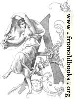 [picture: Letter A With Topless Woman]