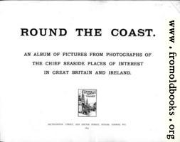 [picture: Title Page, Round The Coast]