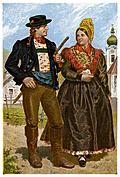 [Picture: Farmer and his Wife, Ybbstal Valley]