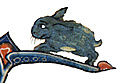 Drollery (margin-creature), Blue Rabbit
