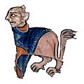 Drollery (margin-creatre), Lion with Tabard