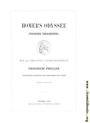 [Picture: Title page from Homers Odyssey]