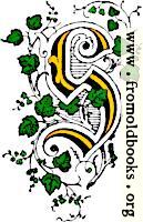 [picture: Foliated initial capital letter S, coloured]