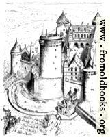 Coucy Castle, Bird’s Eye Drawing with labels