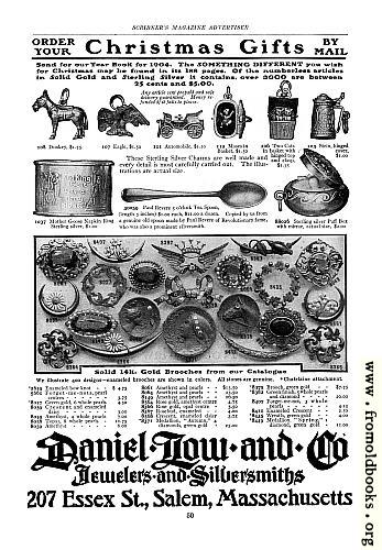 [Picture: Old Advert: Christmas Gift Charms and Brooches]