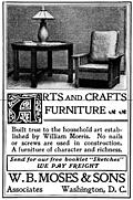 [Picture: Old Advert: Arts and Crafts Furniture]