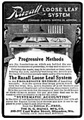 [Picture: Old Advert: Razall Loose Leaf System]