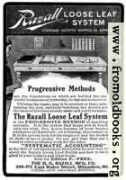 Old Advert: Razall Loose Leaf System