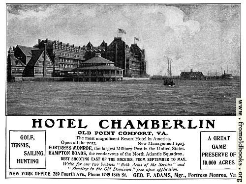 [Picture: Old Advert: Hotel Chamberlin]