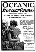 [Picture: Old Advert: Oceanic Steamship Company]