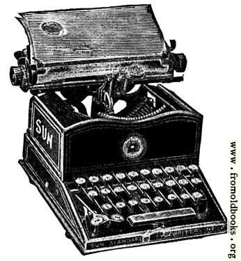 [Picture: Antique typewriter]