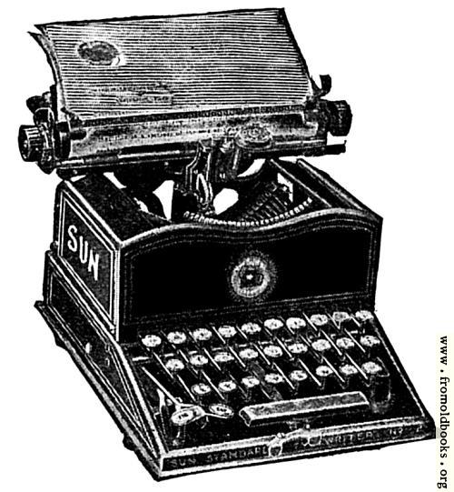 [Picture: Antique typewriter]