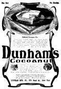 [Picture: Dunham’s Coconut Ad]