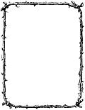 Border of twigs (US Letter Sized Version)