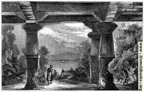 [Picture: Entrance to the Cave of the Elephanta]