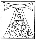[Picture: clipart: initial letter A from late 15th century printed book]