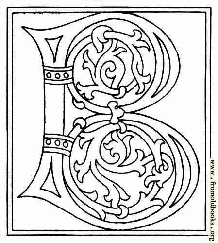 [Picture: clipart: initial letter B from late 15th century printed book]
