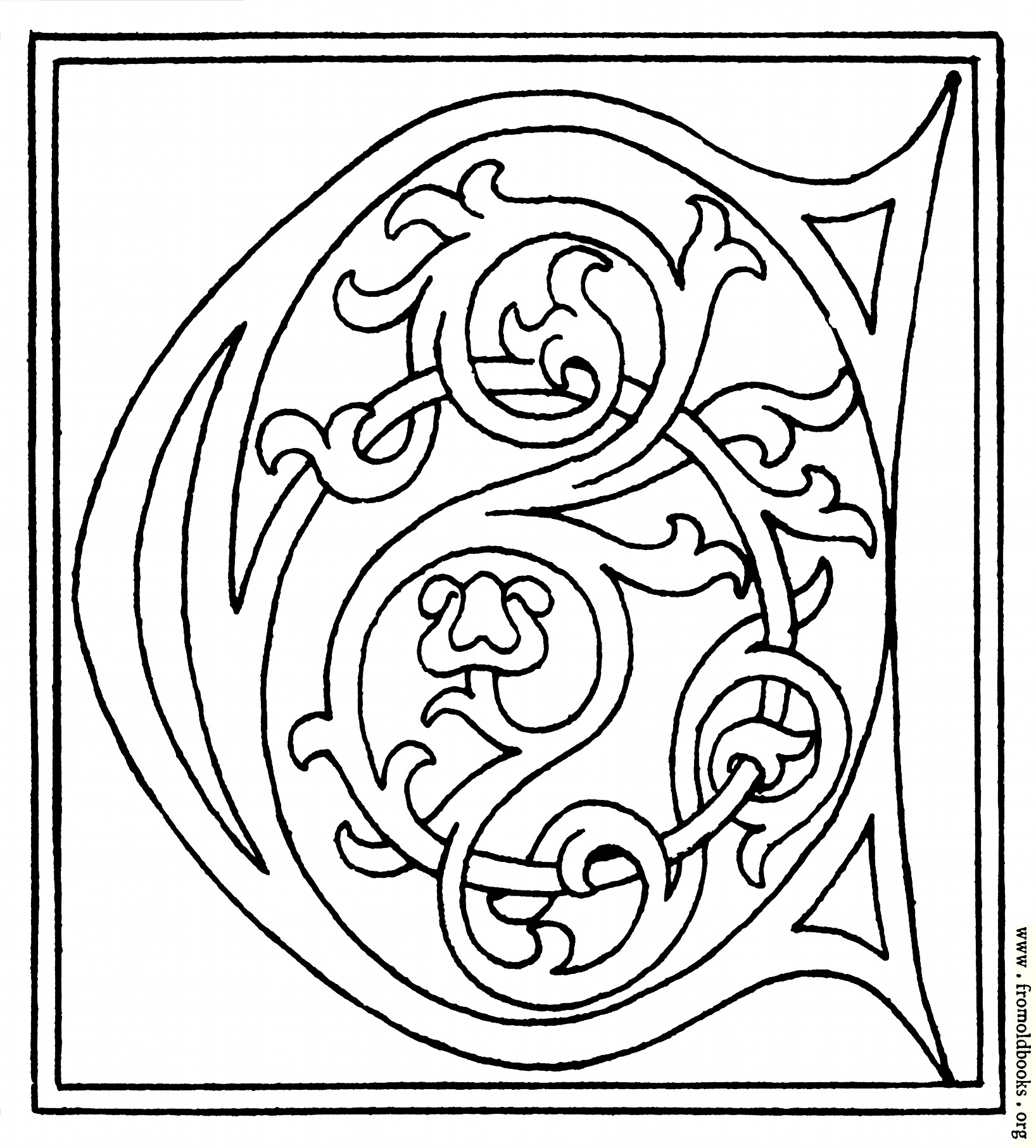 [Picture: clipart: initial letter C from late 15th century printed book]