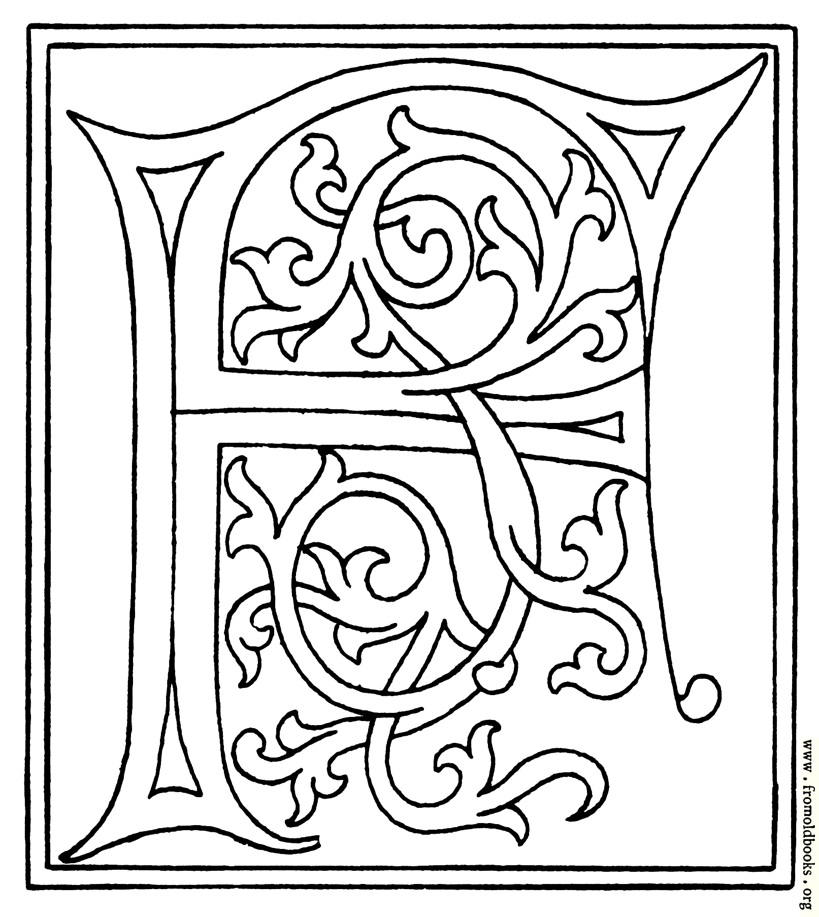 [Picture: clipart: initial letter F from late 15th century printed book]