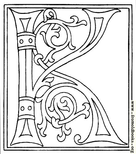 [Picture: clipart: initial letter K from late 15th century printed book]