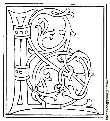 [Picture: clipart: initial letter L from late 15th century printed book]