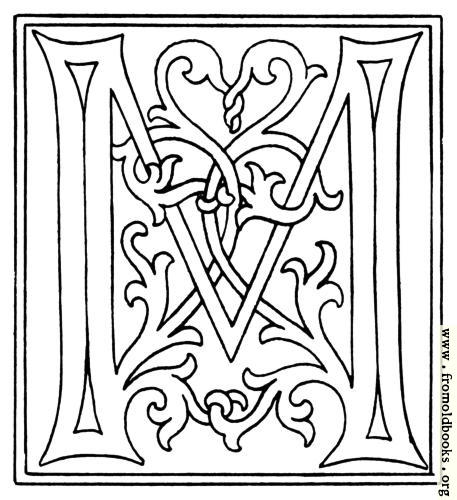 [Picture: clipart: initial letter M from late 15th century printed book]