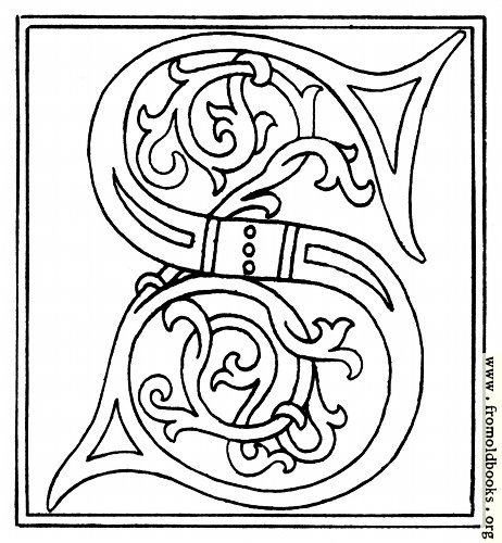 [Picture: clipart: initial letter S from late 15th century printed book]