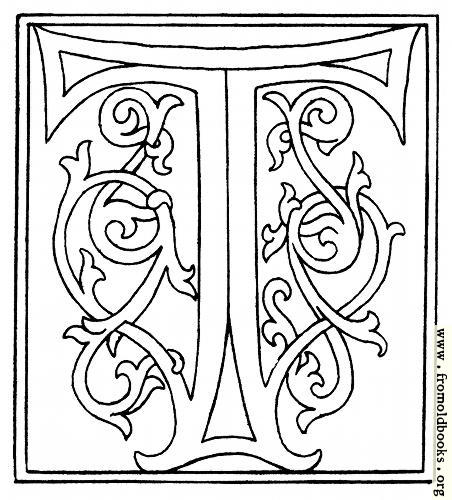 [Picture: clipart: initial letter T from late 15th century printed book]