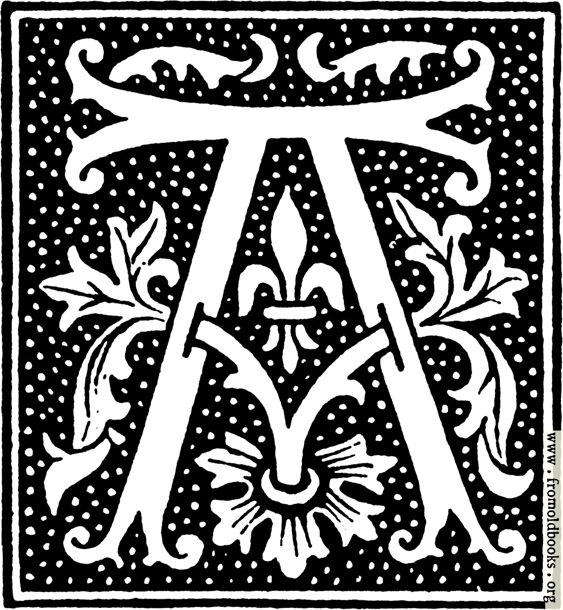 [Picture: clipart: initial letter A from beginning of the 16th Century]