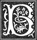 [Picture: clipart: initial letter B from beginning of the 16th Century]