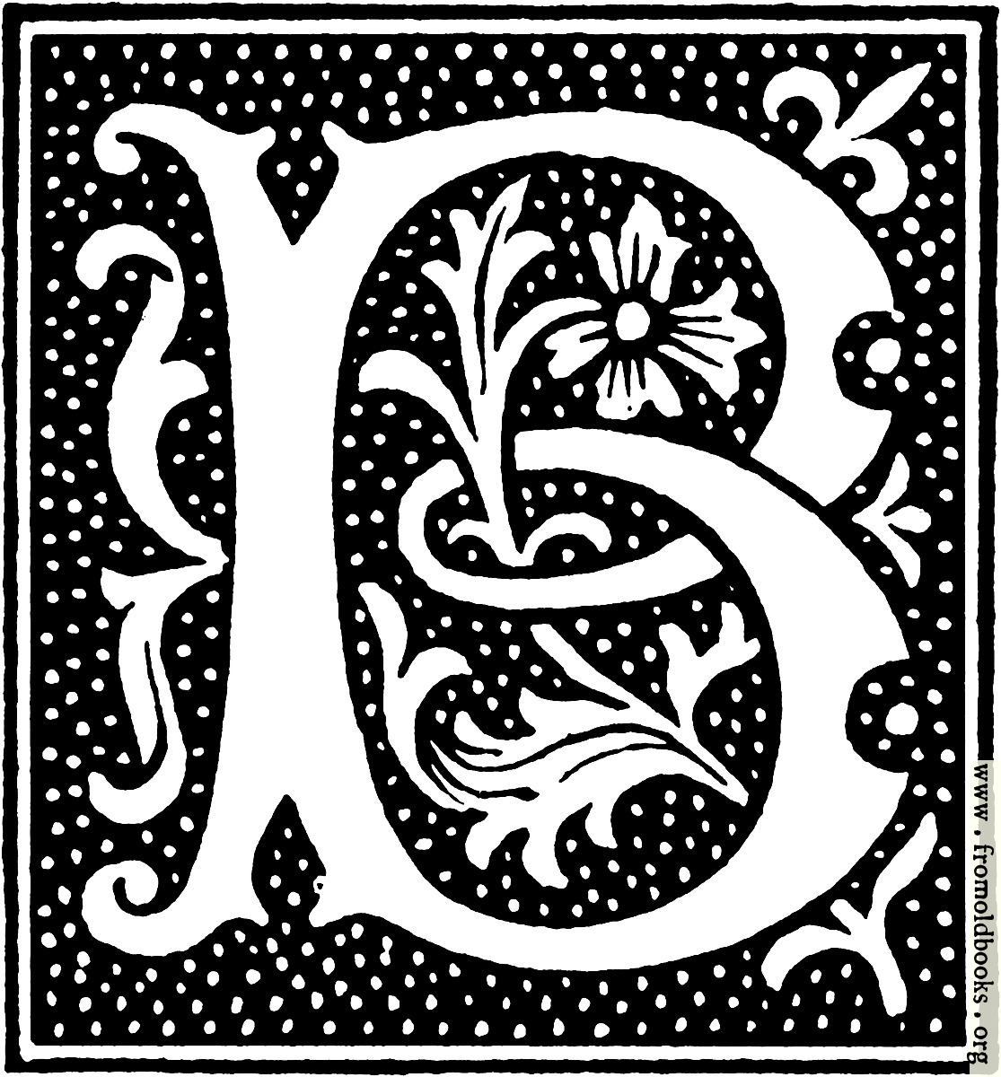 [Picture: clipart: initial letter B from beginning of the 16th Century]