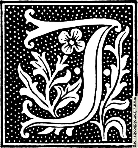 [Picture: clipart: initial letter J from beginning of the 16th Century]