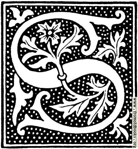 [Picture: clipart: initial letter S from beginning of the 16th Century]