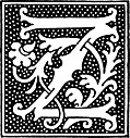 clipart: initial letter Z from beginning of the 16th Century