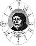 Portrait and Nativity Chart of Erasmus