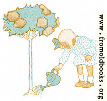 Girl Watering Tree