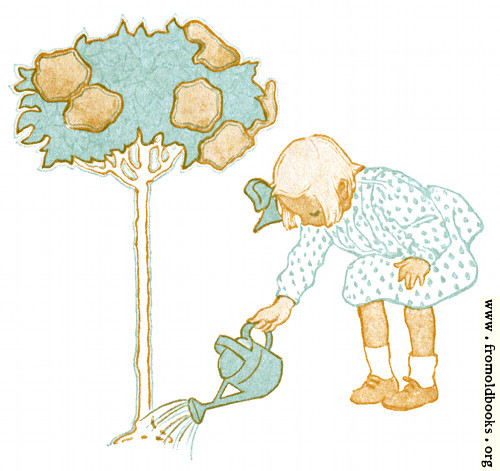 [Picture: Girl Watering Tree]