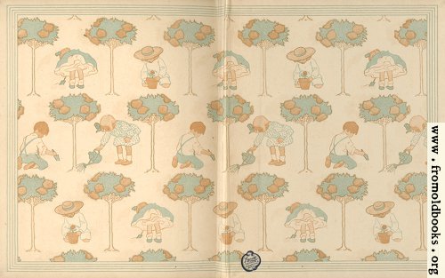 [Picture: End Papers: children playing in the garden]
