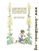 [Picture: Title page from A Child’s Garden of Verses]