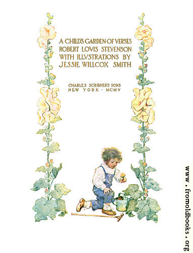 [Picture: Title page from A Child’s Garden of Verses]