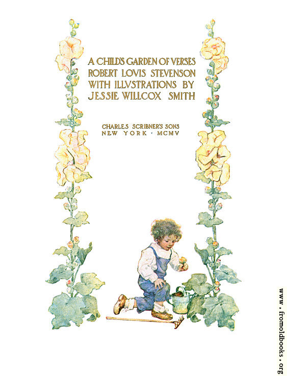 [Picture: Title page from A Child’s Garden of Verses]