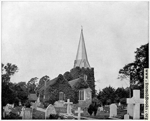 [Picture: Churchyard of Stoke-Pogis, England]